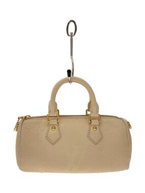 LOUIS VUITTON Paillon Handbag Leather Monogram Empreinte Cream LV